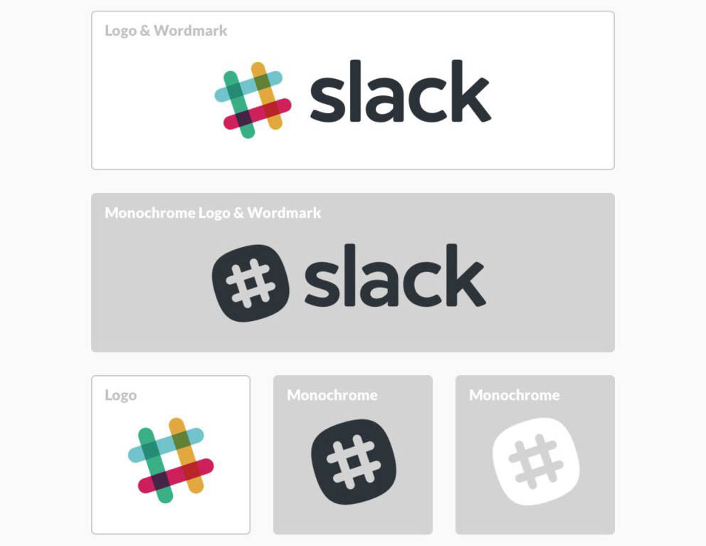Variantes du logo de Slack